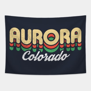 Retro Aurora Colorado Tapestry