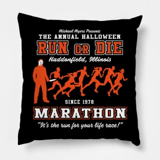 Run or Die Marathon Pillow