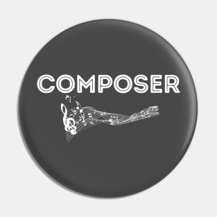 Composer Design for Music Composers Pin