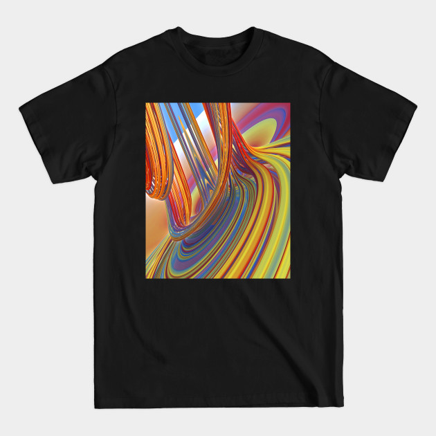 Disover Waterfall of Color - Colorful Abstract Art - T-Shirt