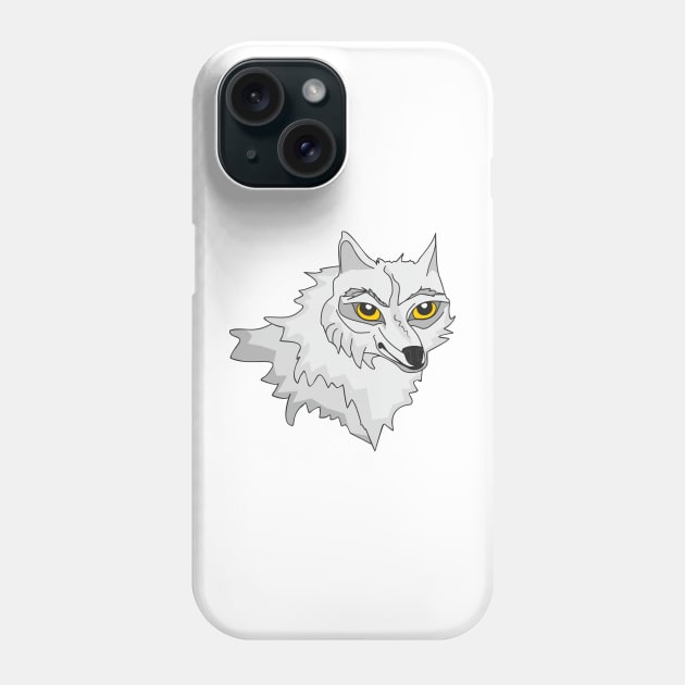 White Wolf Phone Case by Alekvik