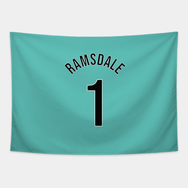 Aaron Ramsdale Goalkeeper Away Kit – 2022/23 Season Tapestry by GotchaFace