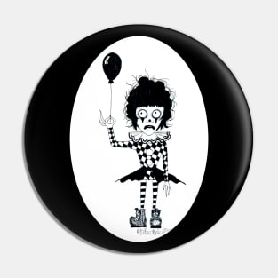 Goth Clown Pin
