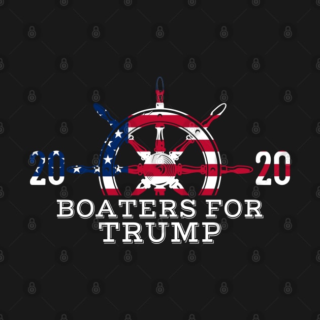 Boat Steering Wheel Boaters For Trump 2020 by StreetDesigns