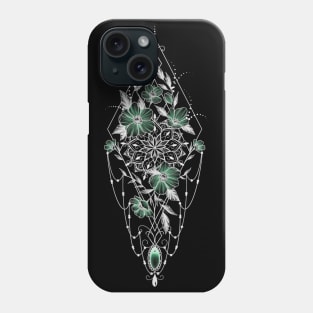 Geometric flower mandala Phone Case