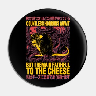 Faithful to the Cheese Rat Pin