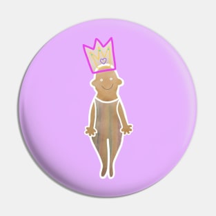 Wearing a crown like a smile. Pin