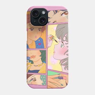 Anime Kawaii makeup girls Phone Case