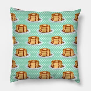 Pancakes with Maple Syrup Pattern Pillow