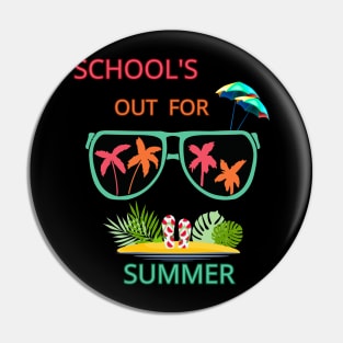 School's out for summer Pin