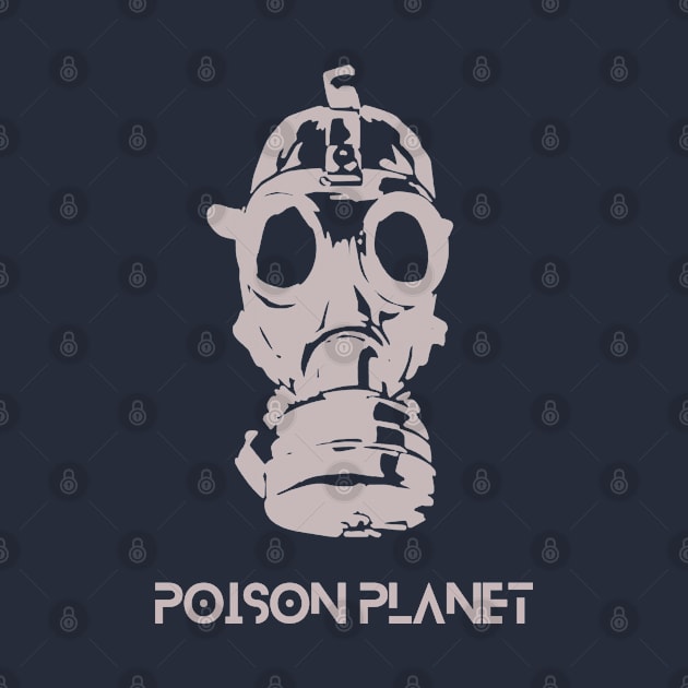 pollution planet, climate crisis, gas mask future by Teessential