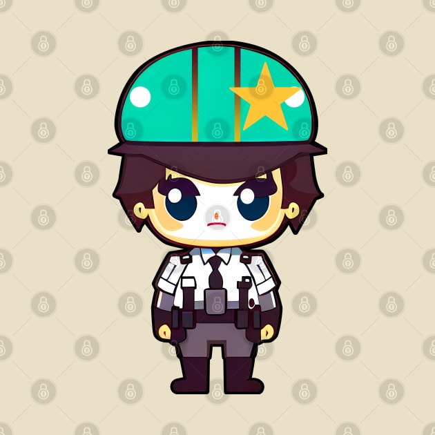 Cute Kawaii Policewoman by Artilize