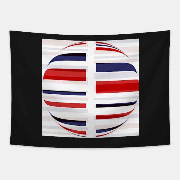 A striped globe Tapestry by TiiaVissak