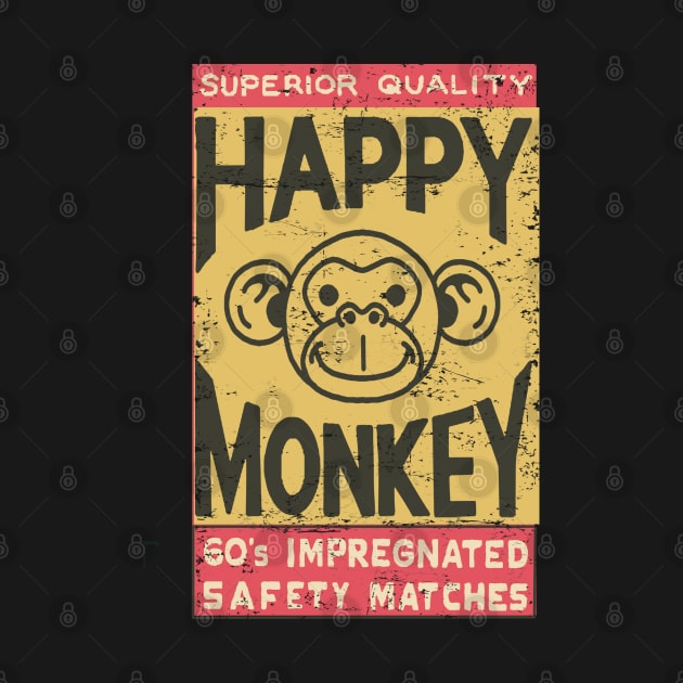 Happy Monkey Safety Matches Vintage by ebayson74@gmail.com