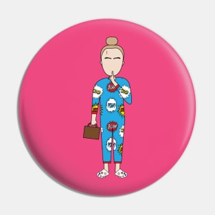 Simple Cartoon Villanelle, Killing Eve S2 Pin