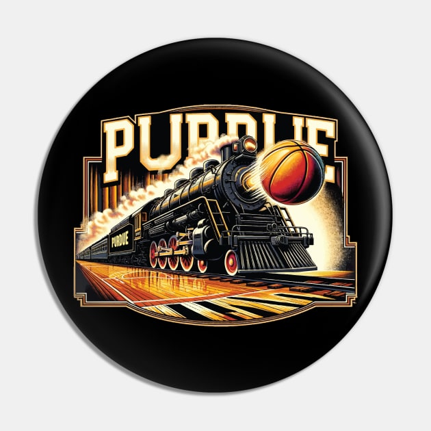 PURDUE Basketball Tribute - Basketball Purdure University Design Purdue Tribute - Basket Ball  Player Pin by TributeDesigns