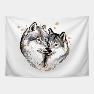 Wolves Tapestry