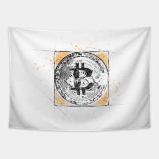 Bitcoin BTC Sketch Tapestry