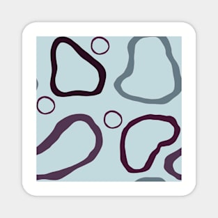 Ocean Abstract Shapes Magnet