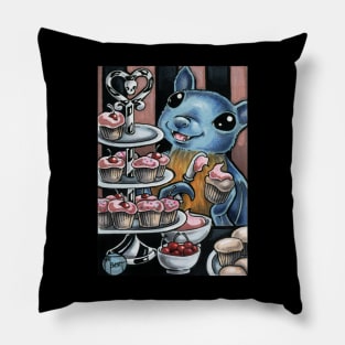 Bat With Cupcakes Pillow