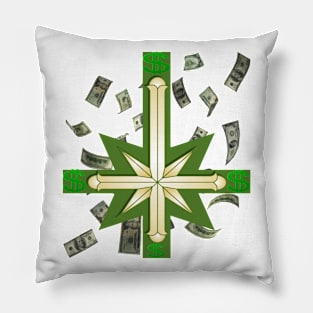 Scientology Dollars Pillow