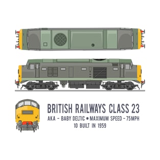 British Railways Class 23 Baby Deltic Locomotive Diagrams Gift T-Shirt