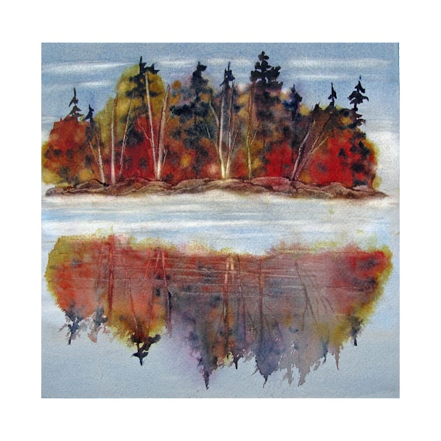 Autumn Reflections (Near Algonquin, Ontario) by bevmorgan