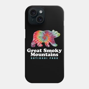 Great Smoky Mountains National Park Bear Tie Dye Phone Case