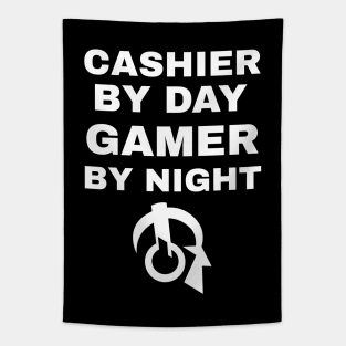 Cashier By Day Gamer By Night Tapestry