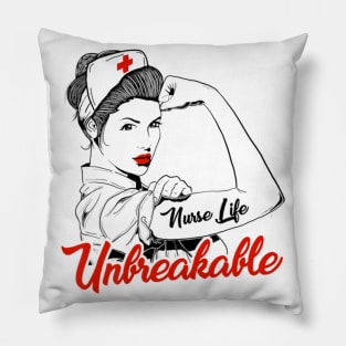 Womens nurse life Unbreakable shirt Rn Trauma Nurse Shirt Pillow