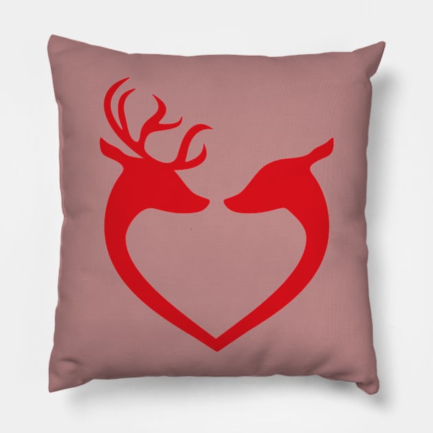 Reindeer Pillow by DrDesign