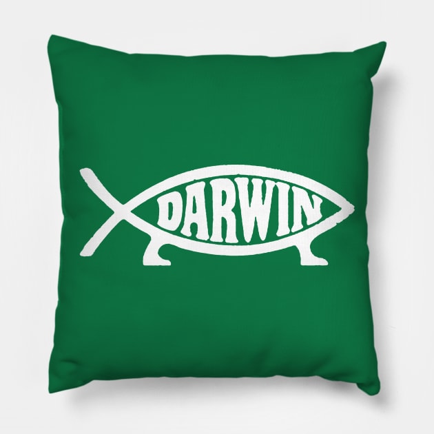 Darwin Fish Pillow by Ndolor