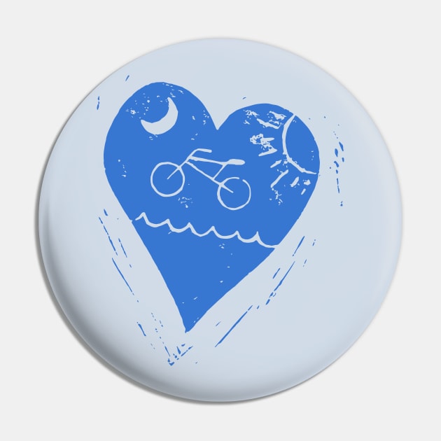 Love cycling Pin by Eduardo Tejedor