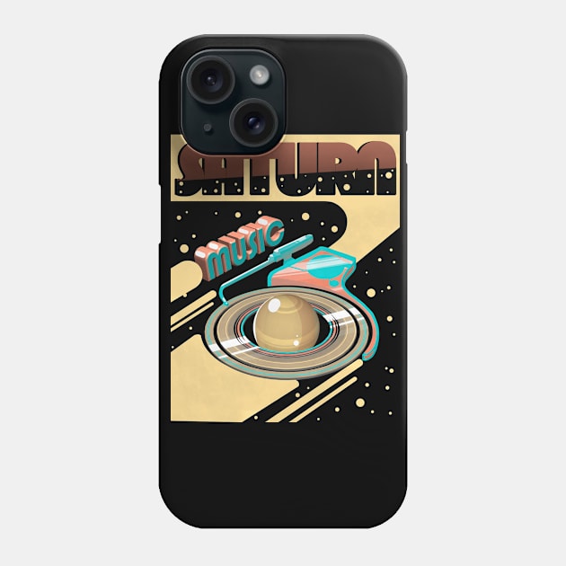 Saturn Music Phone Case by UltraTea