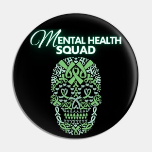 Mental Health Squad Awareness Week 2024 Men Women Kids Pin