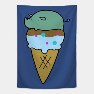 Rhino Icecream Cone Tapestry