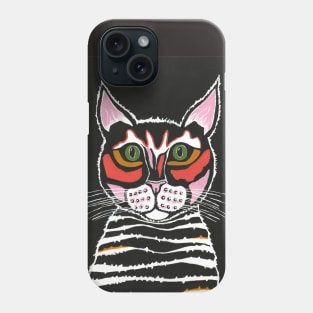 BLACK Cats Rule Painting Phone Case