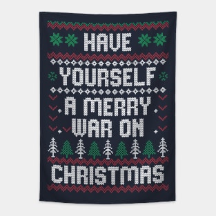 Have yourself a merry war on Christmas Tapestry