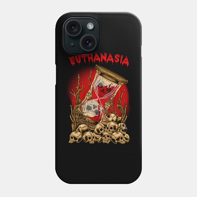 Red Skull Hourglass Phone Case by fauzanfarhn