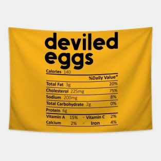 Deviled Eggs Nutrition Facts Gift Funny Thanksgiving Costume Tapestry