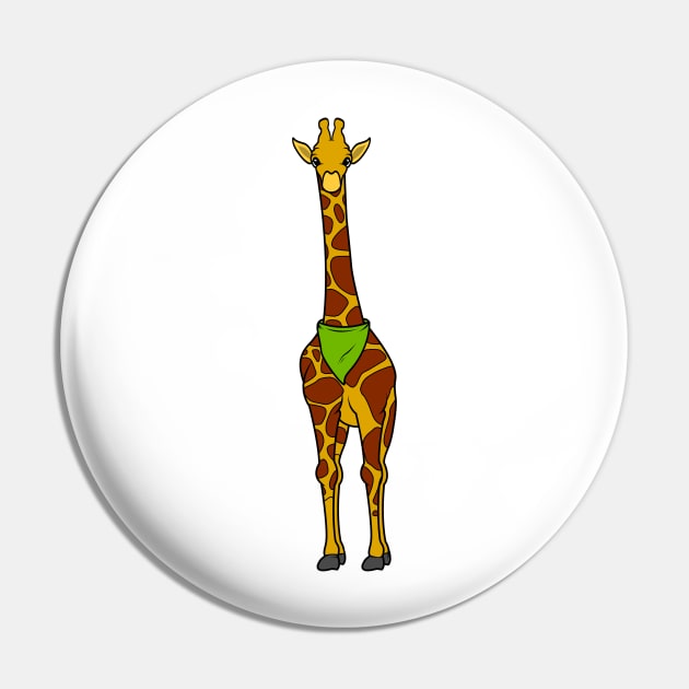 Giraffe with Scarf Pin by Markus Schnabel