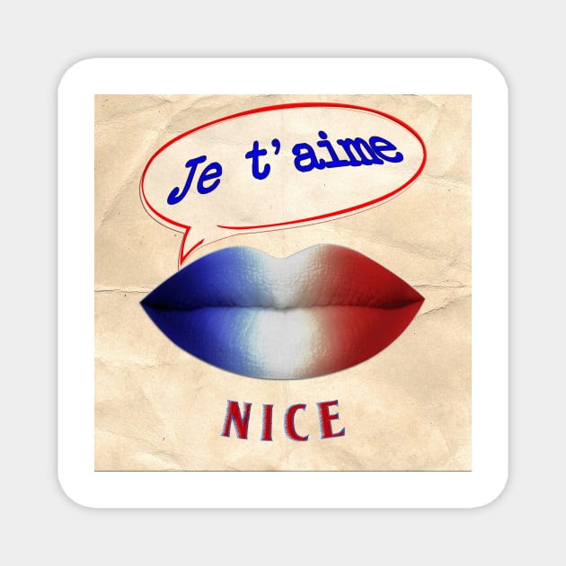 FRENCH KISS JETAIME NICE Magnet by ShamSahid