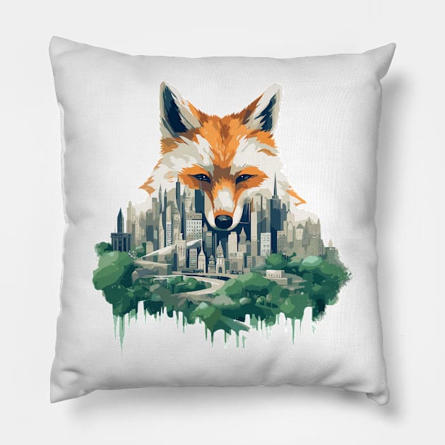 Fox Animal Beauty Nature Wildlife Discovery Pillow by Cubebox