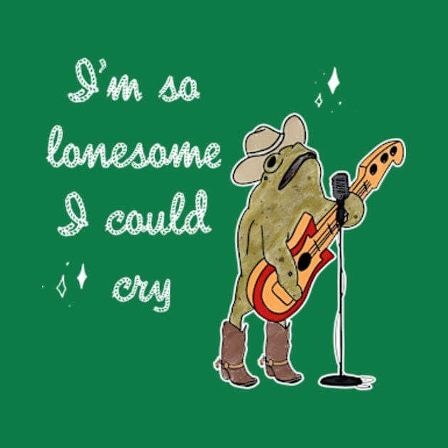 I'm So Lonesome I Could Cry Frog by taylerray