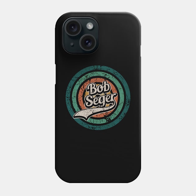 Bob Seger // Retro Circle Crack Vintage Phone Case by People Mask