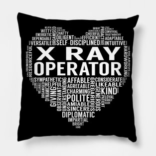 X Ray Operator Heart Pillow