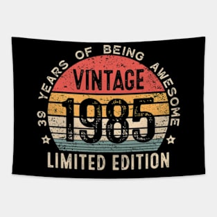 Vintage 1985 39th Birthday Gifts 39 Years Old Tapestry