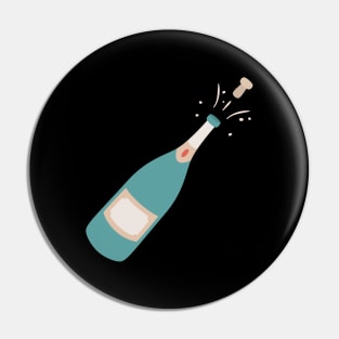 Champagne bottle Pin