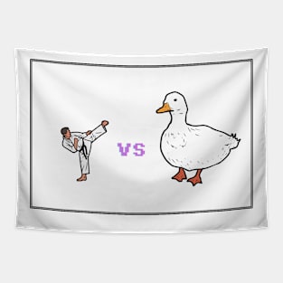 Fight a Horse Sized Duck Tapestry