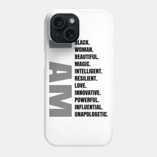 I AM | Black Woman Phone Case